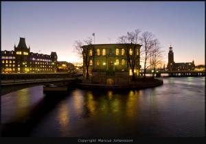 Strömsborg i december-ljus